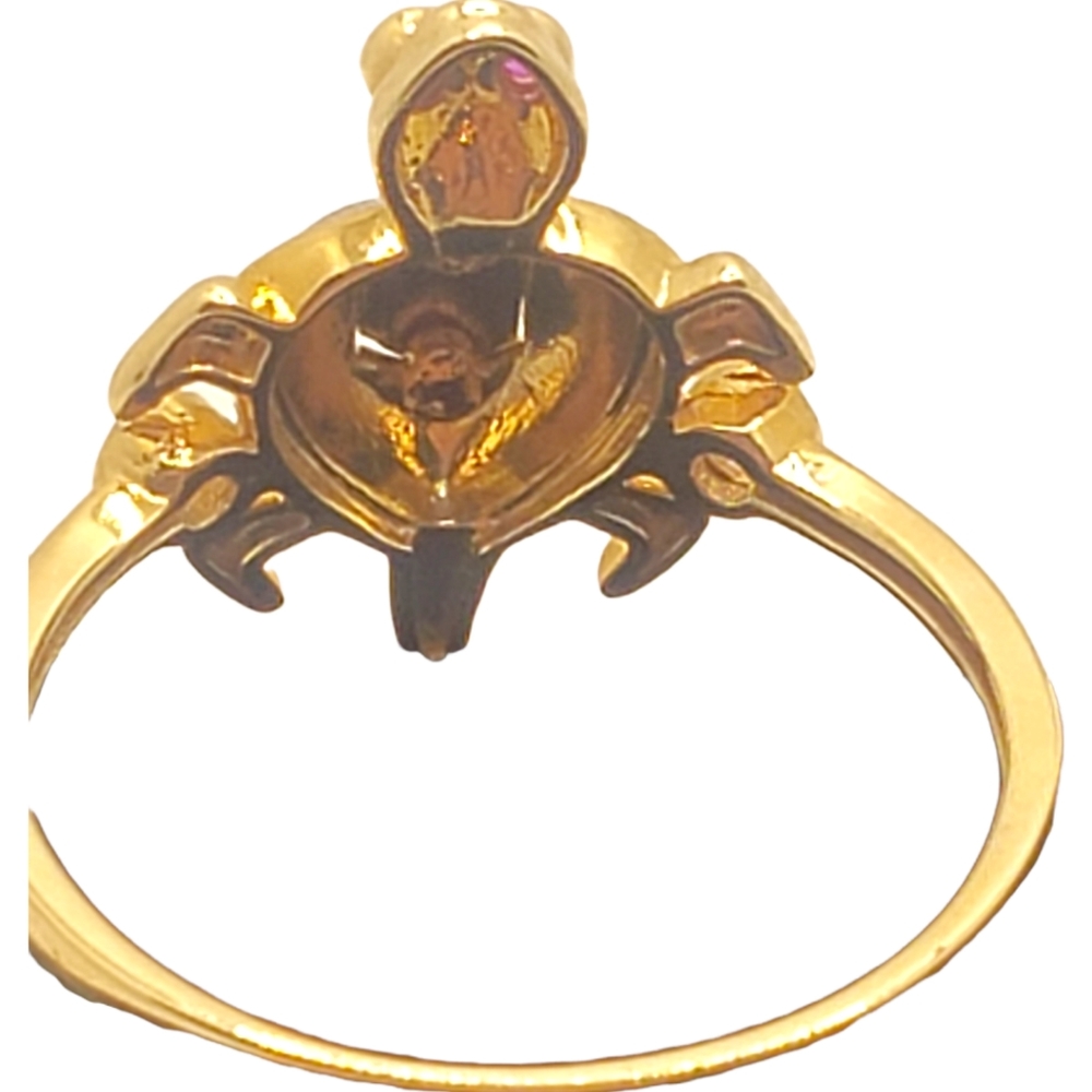 14k solid Gold Turtle Rings size 8 - Picture 12 of 15